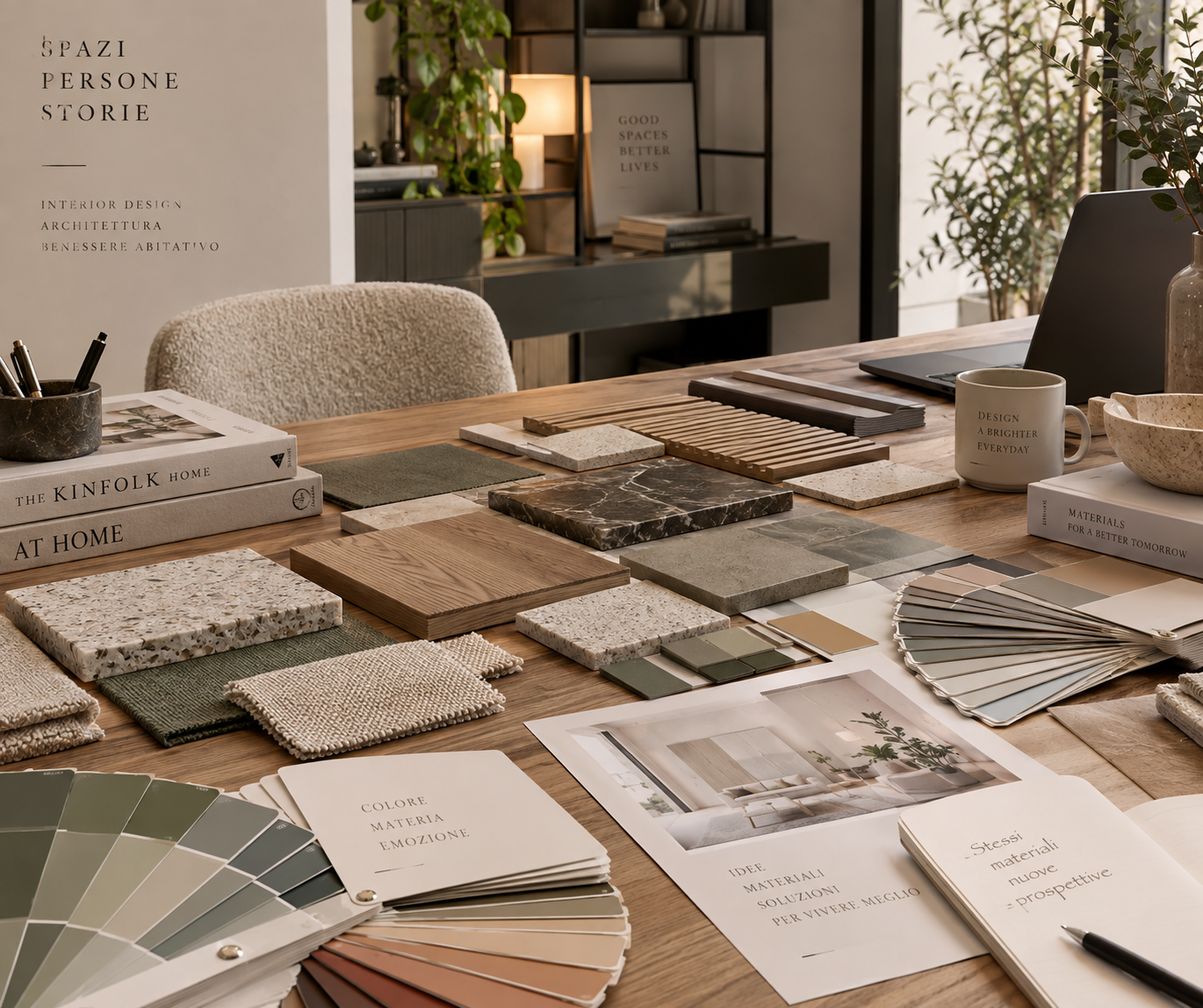 Moodboard texture e materiali